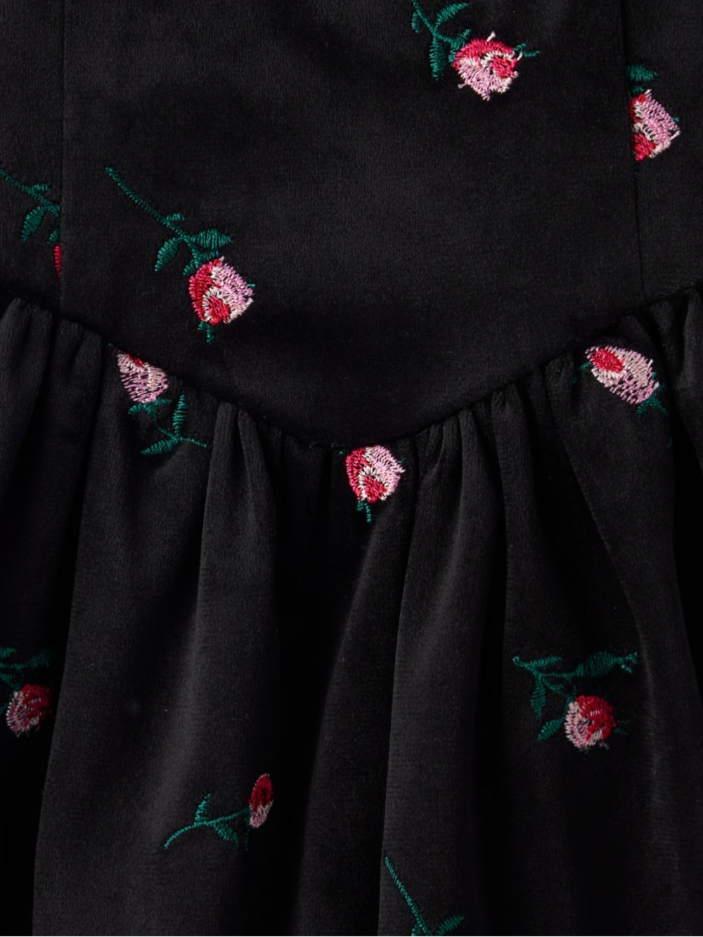 The Children's Place floral rose velour dress - Picture 3 of 3